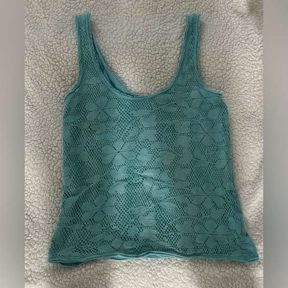 Free People Green Tank Top in size Medium - Picture 4 of 5